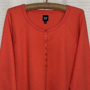 NWT GAP Women's Long Sleeve Tee - Vibrant Orange XL Tall